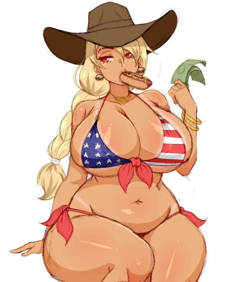 Carina The Patriotic Bimbo Cowgirl